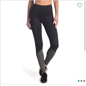 Splendid Color-block high-waisted leggings